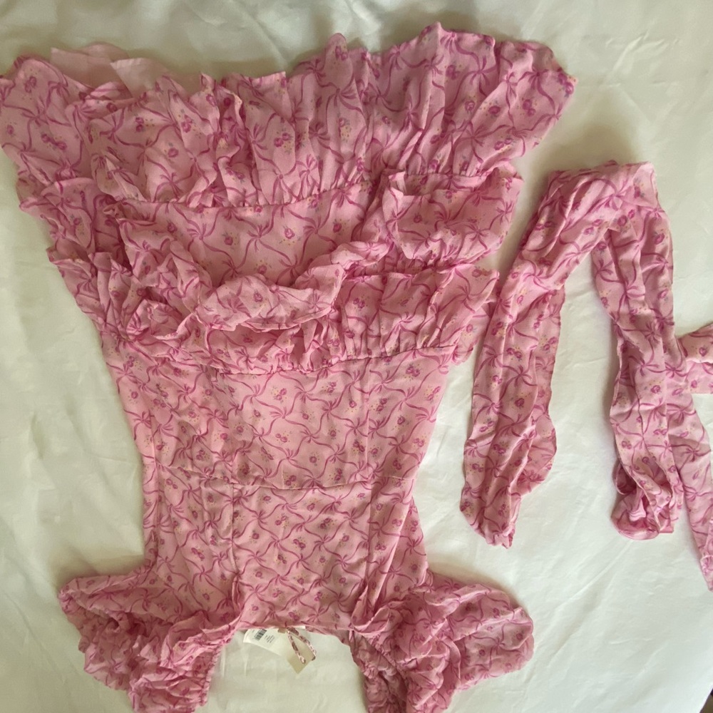 size 4 brand new love shack fancy dress with tags